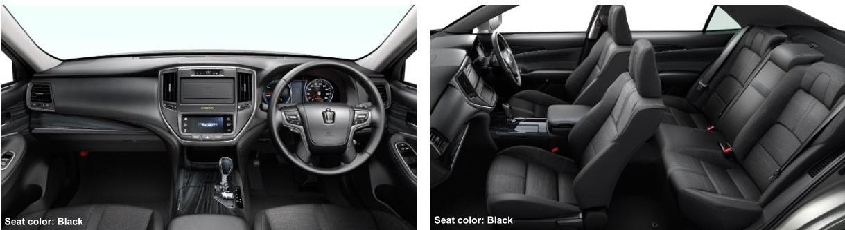 New Toyota Crown Athlete pictures: Black Seats