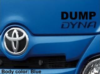 New Toyota Dyna Dump Truck body color: BLUE