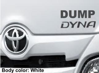 New Toyota Dyna Dump Truck body color: WHITE