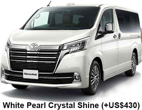 Toyota Grandace Color: White Pearl Crystal Shine