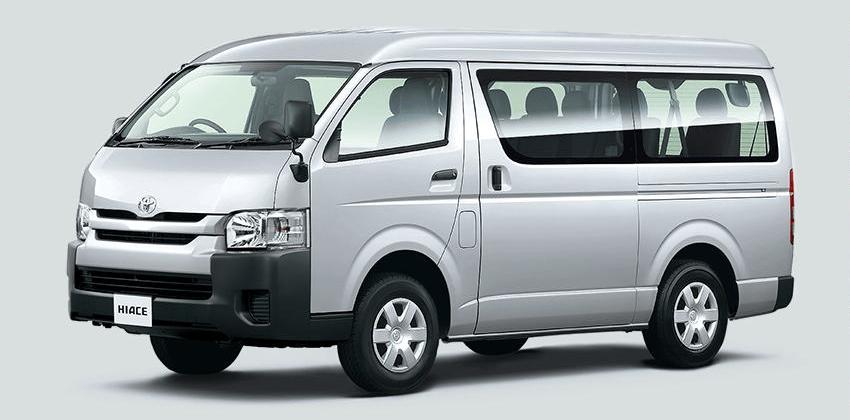 New Toyota Hiace Wagon : Front view (Silver)