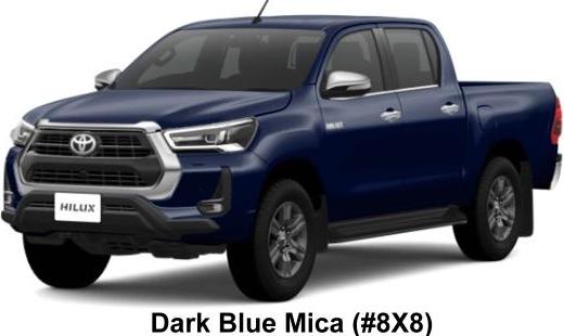 New Toyota Hilux Double Cab Z body color: Dark Blue Mica (#8X8)