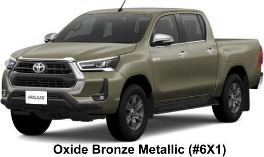 New Toyota Hilux Double Cab Z body color: Oxide Bronze Metallic (#6X1)