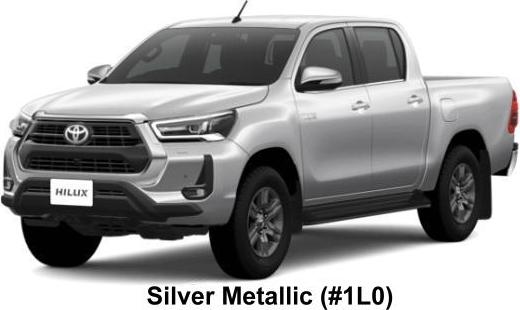 New Toyota Hilux Double Cab Z body color: Silver Metallic (#1L0)