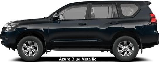 New Toyota Land Cruiser Left Hand Drive Model body color: AZURE BLUE METALLIC