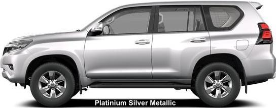 New Toyota Land Cruiser Left Hand Drive Model body color: PLATINIUM SILVER METALLIC
