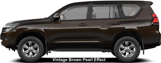 New Toyota Land Cruiser Left Hand Drive Model body color: VINTAGE BROWN PEARL EFFECT