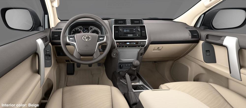 New Toyota Land Cruiser Left Hand Drive photo: Cockpit image (Beige)