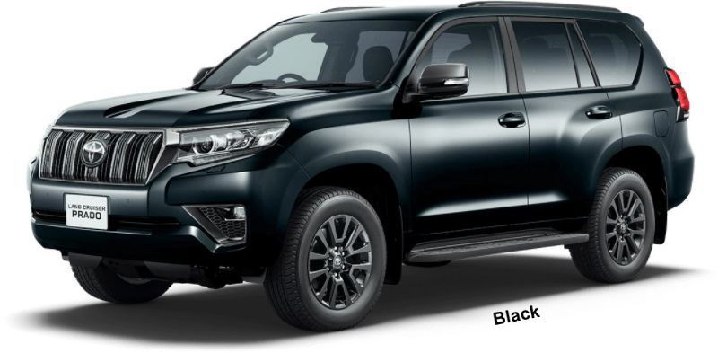 New Toyota Land Cruiser Prado 70th Anniversary Limited  body color: BLACK