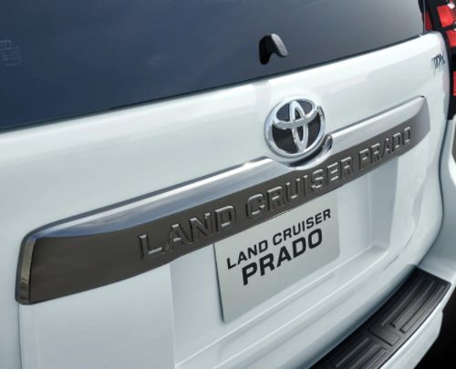 Special Chrome Back Door Garnish for Toyota Land Cruiser Prado 70th Anniversary Model