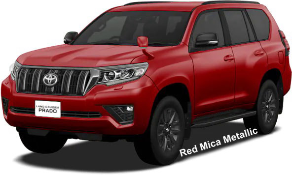 New Toyota Land Cruiser Prado "Black Edition" body color: RED MICA METALLIC