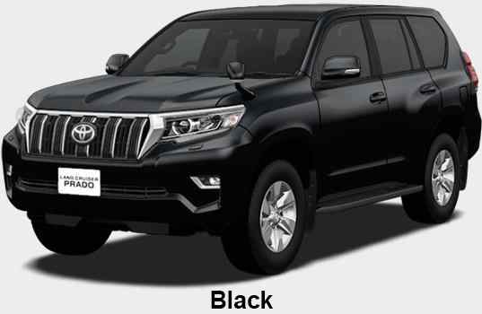New Toyota Land Cruiser Prado body color: BLACK
