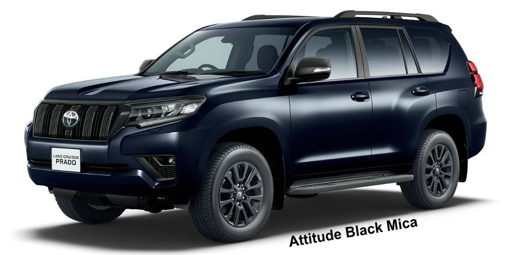 New Toyota Land Cruiser Prado Matt Black Edition body color: ATTITUDE BLACK MICA