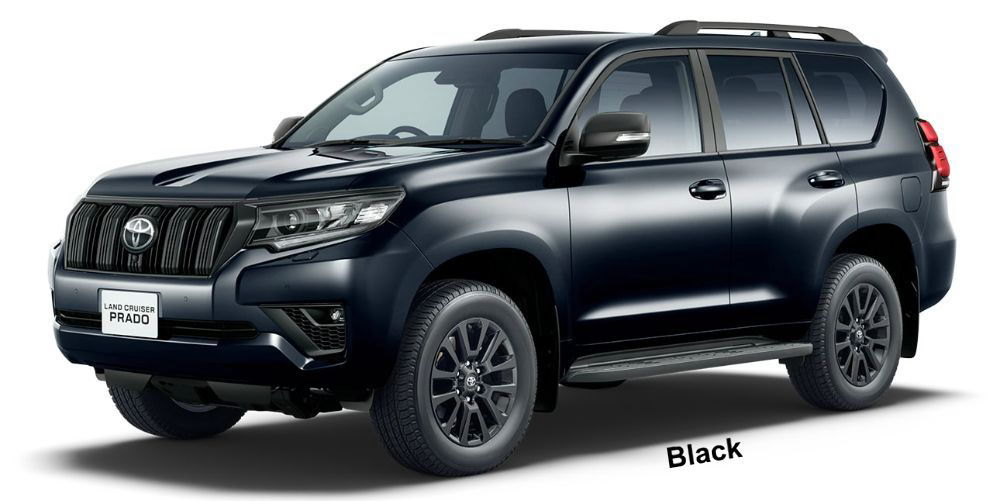 New Toyota Land Cruiser Prado Matt Black Edition body color: BLACK