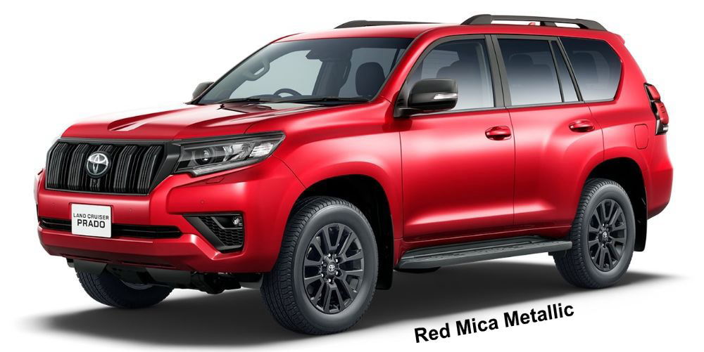 New Toyota Land Cruiser Prado Matt Black Edition body color: RED MICA METALLIC