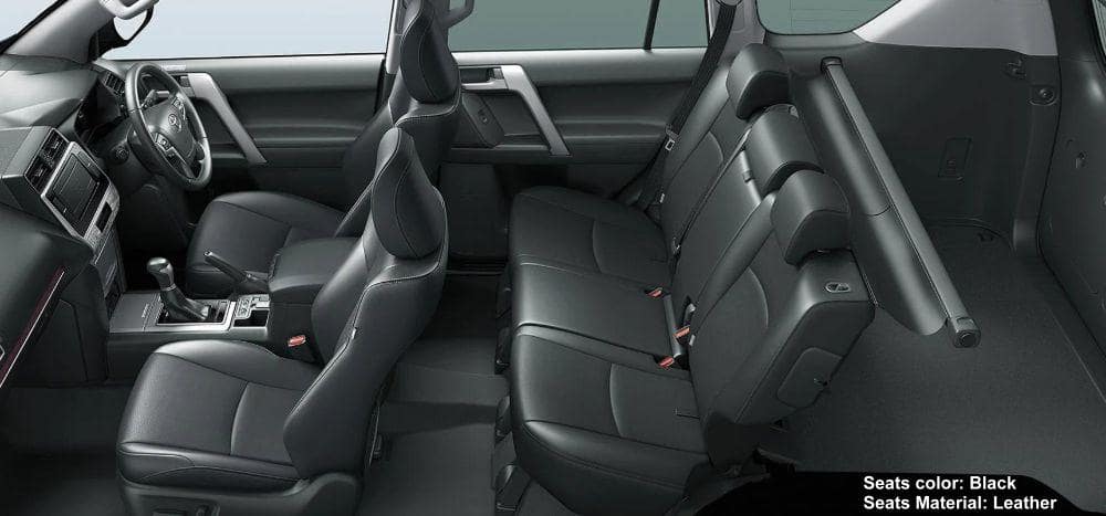 New Toyota Land Cruiser Prado Matt Black Edition photo: Interior view image (Black)