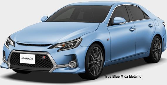 New Toyota Mark-X GR-Sport body color: TRUE BLUE MICA METALLIC