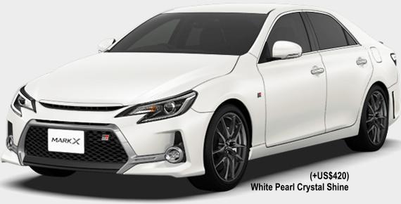 New Toyota Mark-X GR-Sport body color: WHITE PEARL CRYSTAL SHINE (OPTION COLOR +US$420)