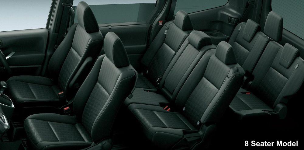 New Toyota Noah Hybrid Aero Body photo: Interior view image (8 Seater Model)