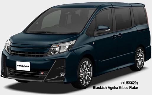New Toyota Noah GR-Sport body color: BLACKISH AGEHA GLASS FLAKE (OPTION COLOR +US$620)
