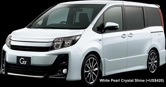 New Toyota Hoah GS body color: WHITE PEARL CRYSTAL SHINE (option color +US$420)