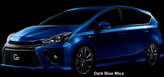 New Toyota Prius Alpha GS body color: DARK BLUE MICA