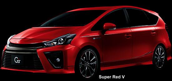 New Toyota Prius Alpha GS body color: SUPER RED V