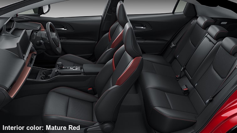New Toyota Prius PHEV photo: Interior view image (Mature Red)