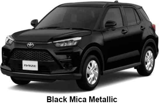 Toyota Raize Color: Black Mica Metallic