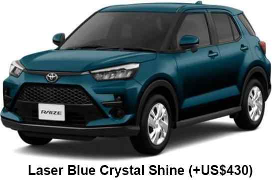Toyota Raize Color: Laser Blue Crystal Shine