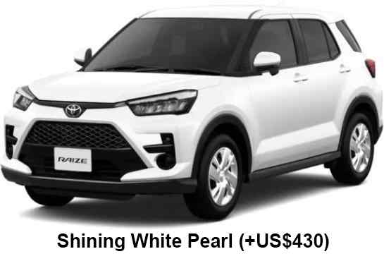 Toyota Raize Color: Shining White Pearl