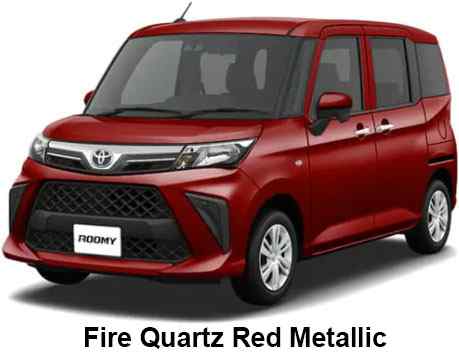 Toyota Roomy Color: Fire Quartz Red Metallic