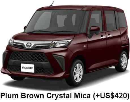 Toyota Roomy Color: Plum Brown Crystal Mica