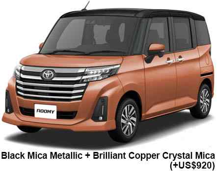 Toyota Roomy Custom Color: Black Mica Metallic Brilliant Copper Crystal Mica
