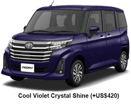 Toyota Roomy Custom Color: Cool Violet Crystal Shine