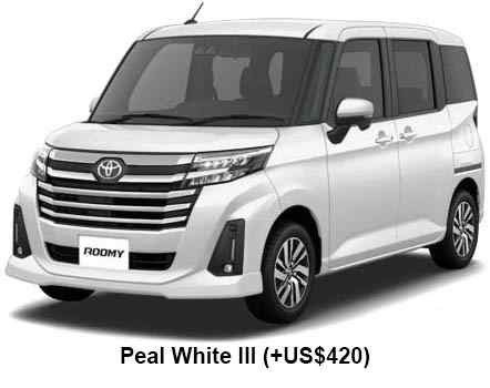 Toyota Roomy Custom Color: Pearl White III