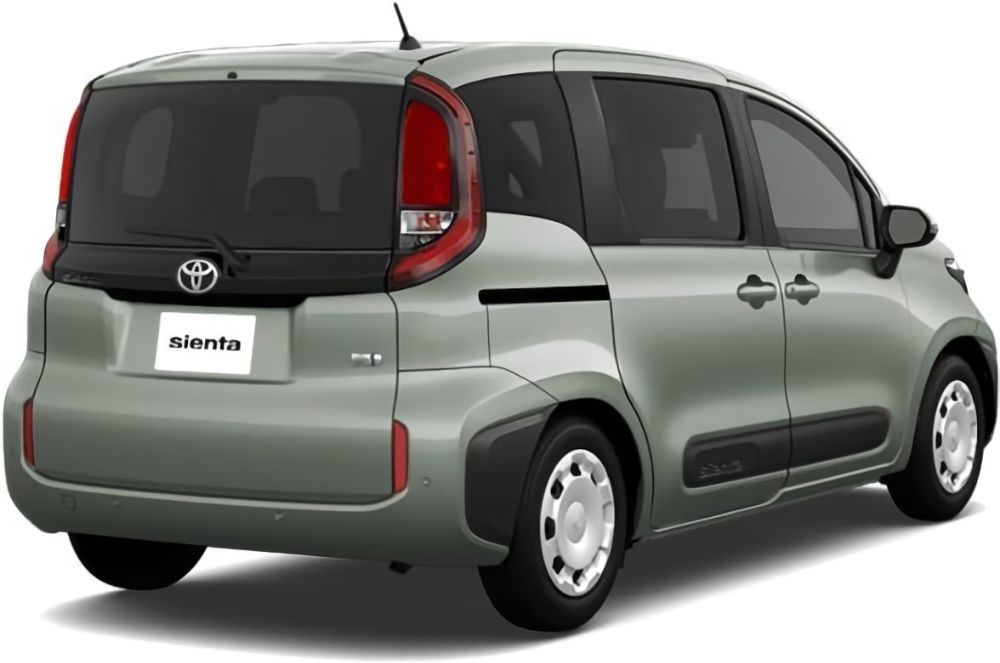 New Toyota Sienta Hybrid photo: Back view image
