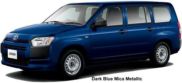 New Toyota Succeed Hybrid body color: DARK BLUE MICA METALLIC