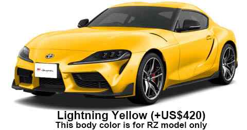 Toyota Supra Color: Lightning Yellow