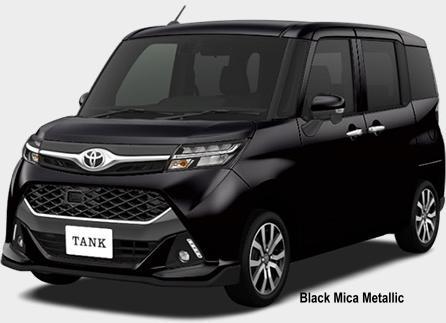 New Toyota Tank body color: BLACK MICA METALLIC