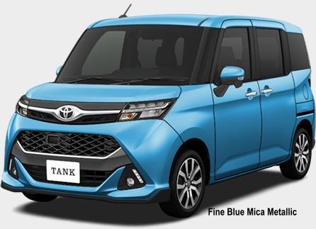 New Toyota Tank body color: FINE BLUE MICA METALLIC