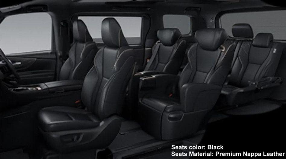 New Toyota Vellfire photo: Interior view image (Black)