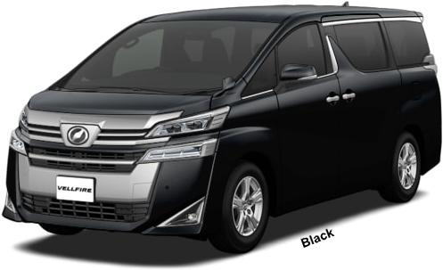 New Toyota Vellfire Royal Lounge body color (Regular Model): BLACK