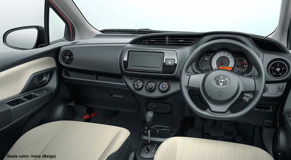 New Toyota Vitz photo: Cockpit view (Ivory/Beige color)