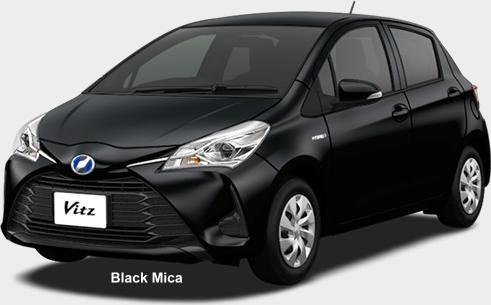 New Toyota Vitz Hybrid body color: Black Mica