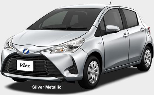 New Toyota Vitz Hybrid body color: Silver Metallic