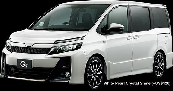 New Toyota Voxy GS body color: WHITE PEARL CRYSTAL SHINE (option color +US$420)