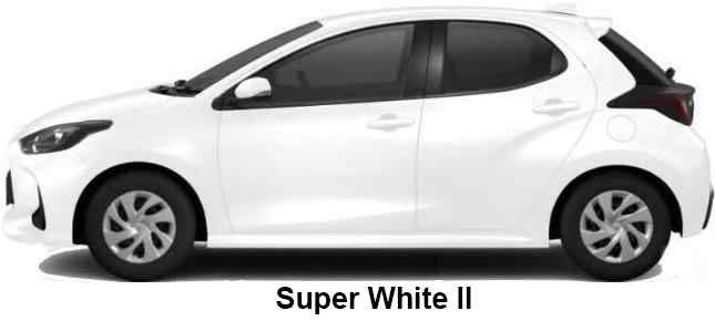 Toyota Yaris Color: Super White