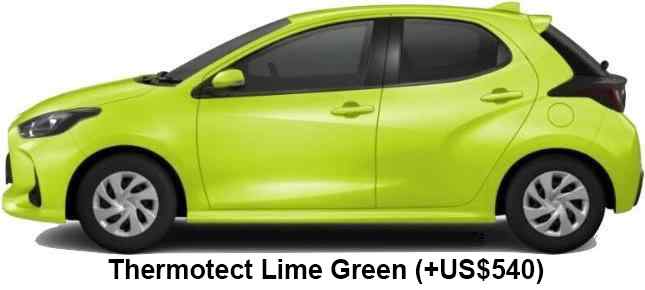 Toyota Yaris Color: Thermotect Lime Green