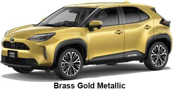 Toyota Yaris Cross Color: Brass Gold Metallic